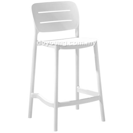 VENETI (SH66cm Polypropylene) Stackable Counter Chair