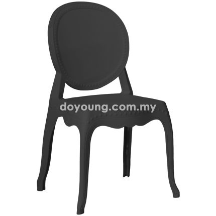 VICTORIA (PP - Black) Stackable Side Chair