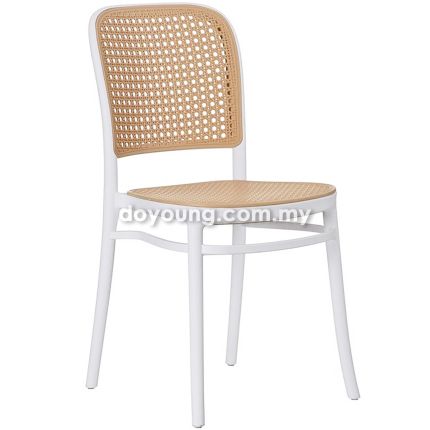 CAMARA PP III (PP Rattan - White) Stackable Side Chair*