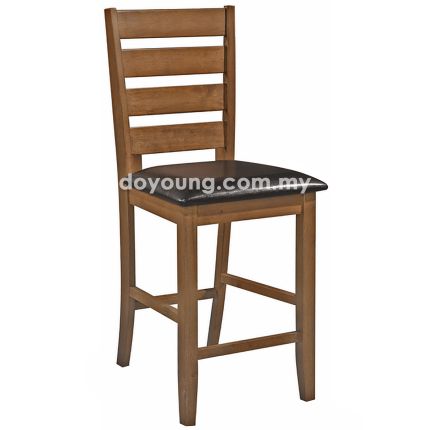 VITTORI (SH61cm - Faux Leather, Walnut) Counter Chair