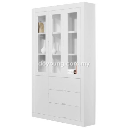 DREYER (120H212cm White) Display Cabinet
