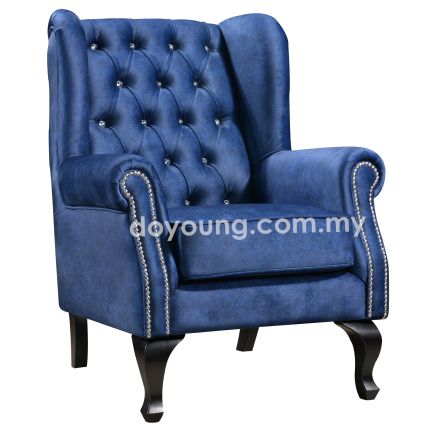WAHLER (82cm Velvet Fabric) Armchair (CUSTOM)*