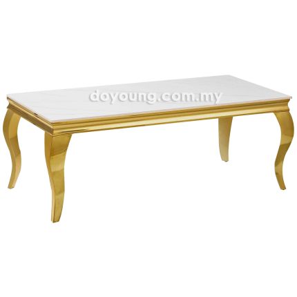 WALDEN IV (120x60cm, Ceramic - Gold) Coffee Table