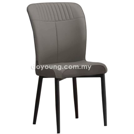 WAQAR VI (Faux Leather - Taupe) Side Chair