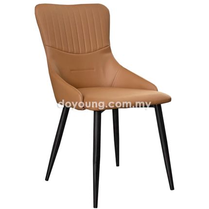 WAQIL II (Brown - Black Leg) Side Chair
