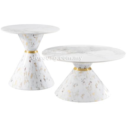 WAVINO III (Ø80,50cm Set-of-2 Ceramic) Coffee Tables