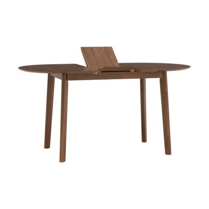 WEBER (Oval120-150cm Walnut) Expandable Dining Table (Internal Leaf)