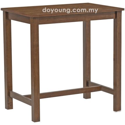 BRODINE II (90H90cm Rubberwood - Walnut) Counter Table