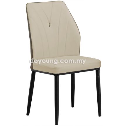 CAITLIN IX (Faux Leather, Light Grey) Side Chair