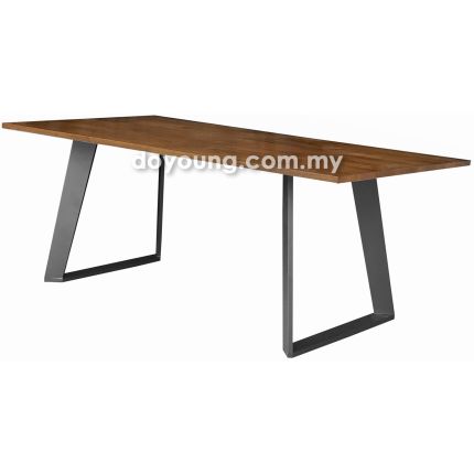 SALENA II (180x100cm Rubberwood - Walnut) Dining Table