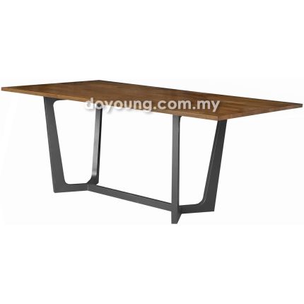NILSINA II (150x90cm T25mm Rubberwood - Walnut) Dining Table