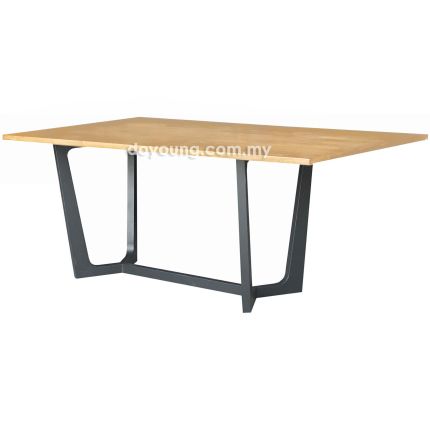 NILSINA II (180x100cm T25mm Rubberwood - Oak) Dining Table