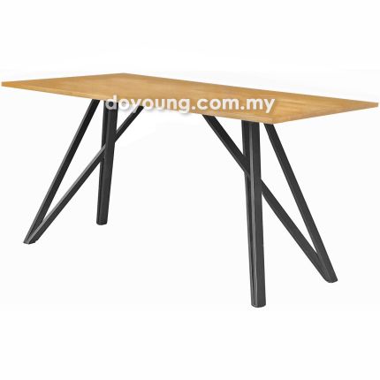 MAXENCE V (150/180cm Rubberwood - Oak) Dining Table