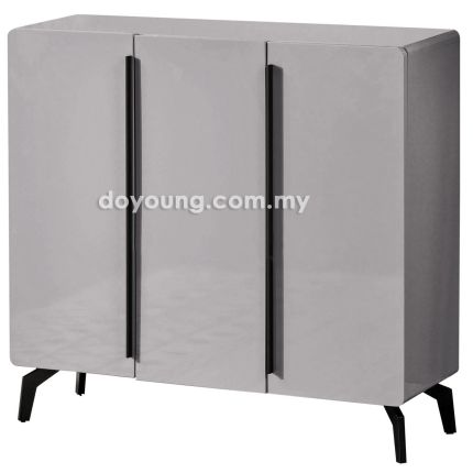 ERVINA II (100H94cm Grey) 3 Door Shoe Cabinet 
