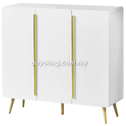 ERVINA II (80/100D31cm High Gloss - White) Shoe Cabinet