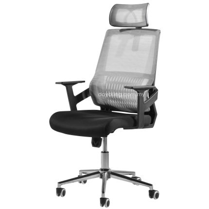 OSWALDO (60cm Light Grey) High Back Executive Chair