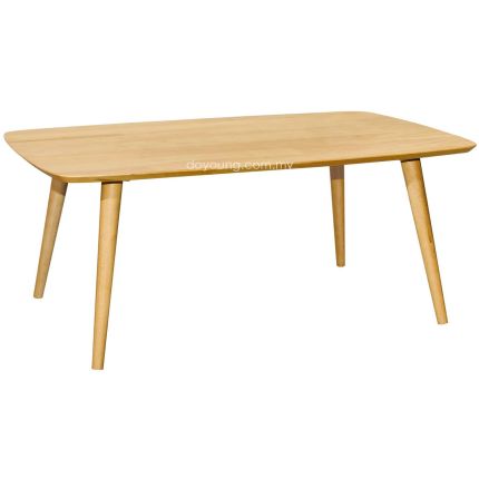 ZEPHYRA (100x60cm Rubberwood - Oak) Coffee Table