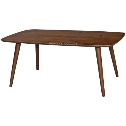 ZEPHYRA (100cm Walnut) Rubberwood Coffee Table