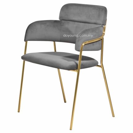 BRITTA+ (58cm Gold/Grey) Armchair