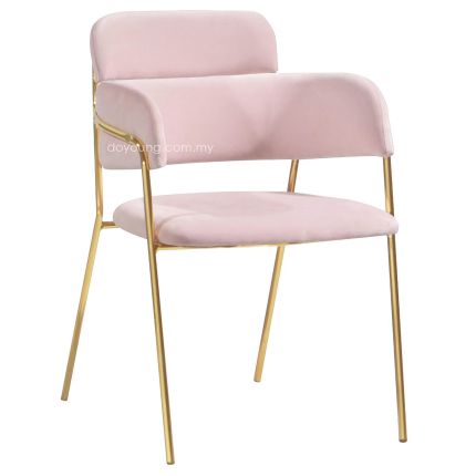 BRITTA+ (58cm Gold/Pink) Armchair