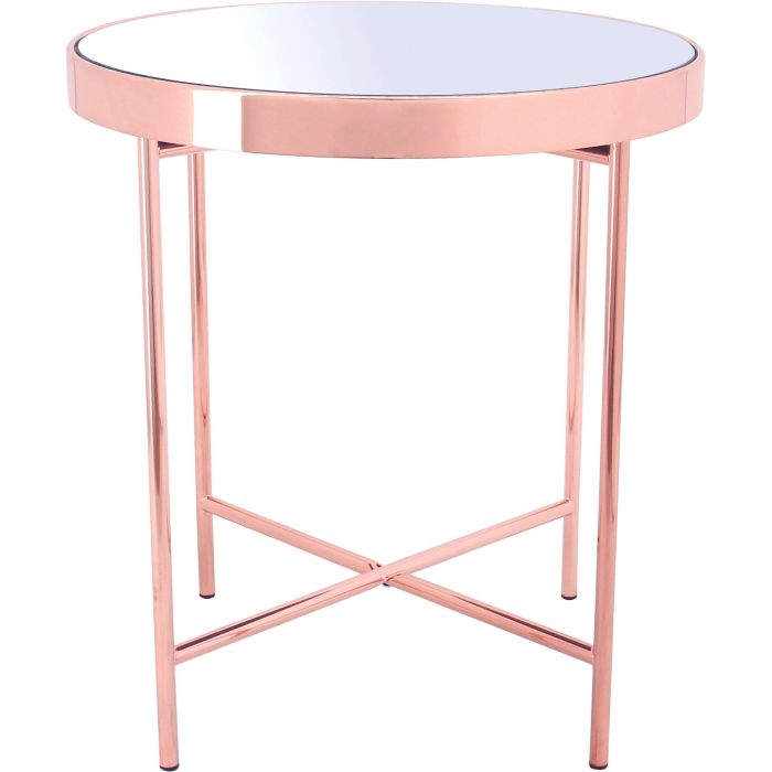 SANCA (Ø43H46cm Rose Gold, Mirror) Side Table (EXPIRING)