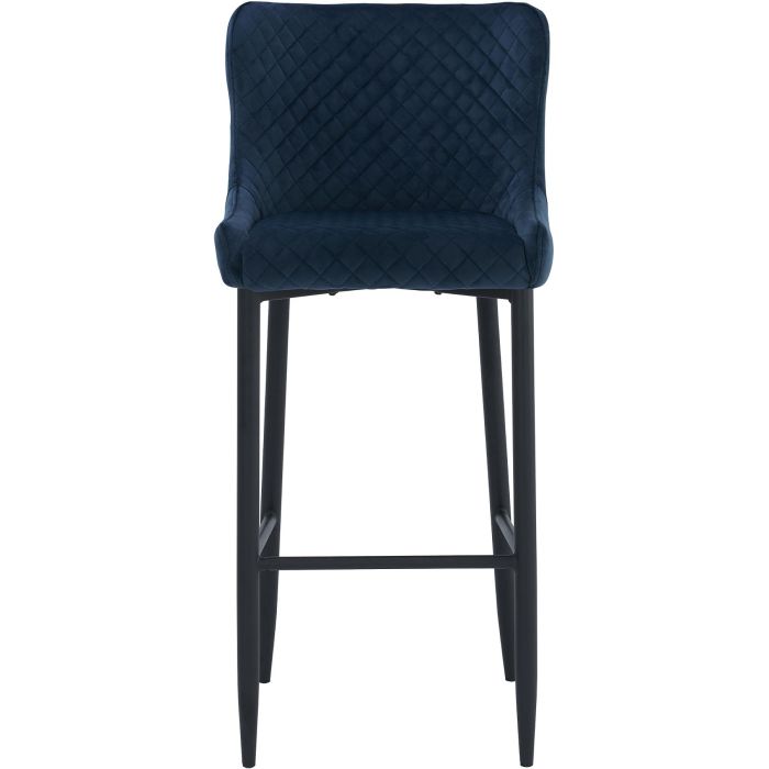 SASKIA (SH67cm Navy Velvet) Counter Chair