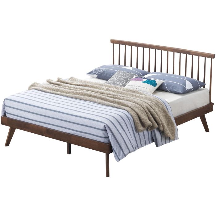 MONROE (Quwwn Only, Rubberwood) Bed Frame