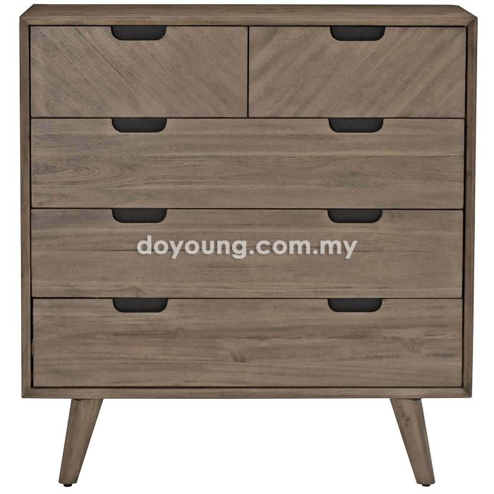 LEIF (100cm Acacia Wood - Taupe) Chest of Drawers (EXPIRING)