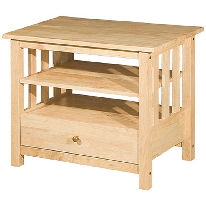 NORDSTROM (76cm Rubberwood - Oak) Rack with Drawer (SA CLEARANCE)