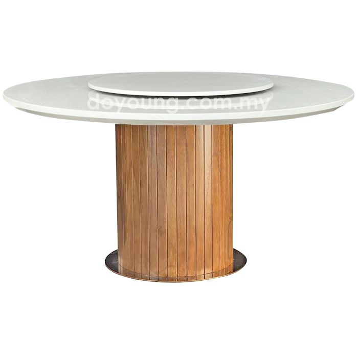 ANDARA IV (Ø130/150cm) Dining Table with Lazy Susan