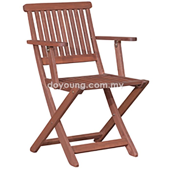 BARTON II (Tropical Hardwood) Foldable Outdoor Armchair
