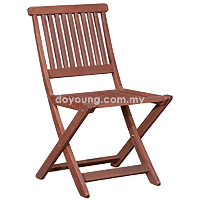 BARTON II (Tropical Hardwood) Foldable Outdoor Side Chair