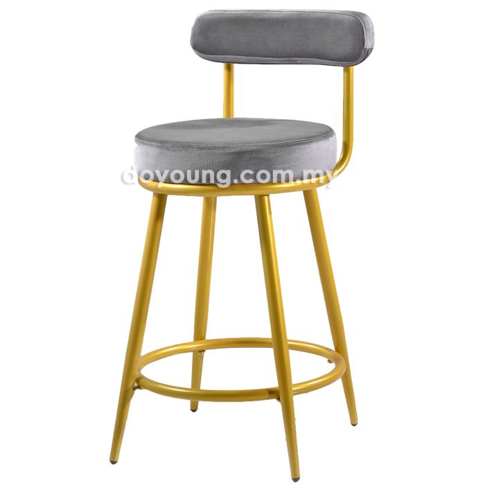 LORRIE II (SH64cm Velvet, Gold) Counter Chair