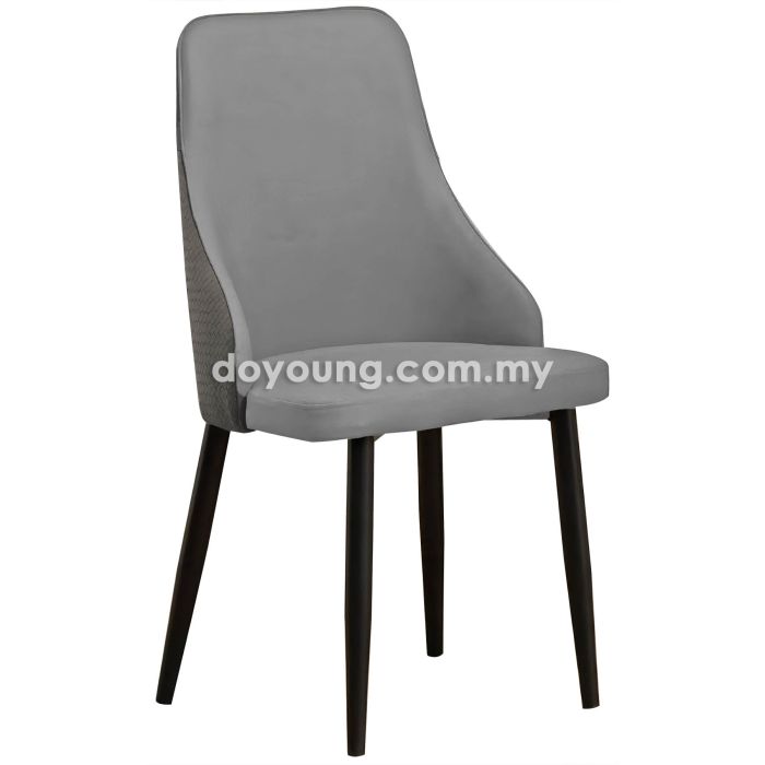 CAITLIN II (Faux Leather - Dark Taupe) Side Chair