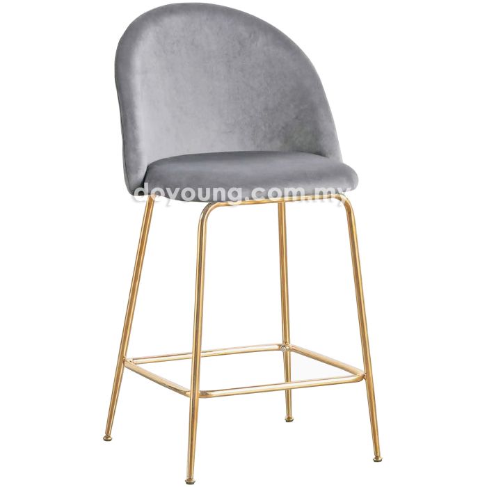 CALLAS III (SH63cm Velvet, Gold) Counter Chair