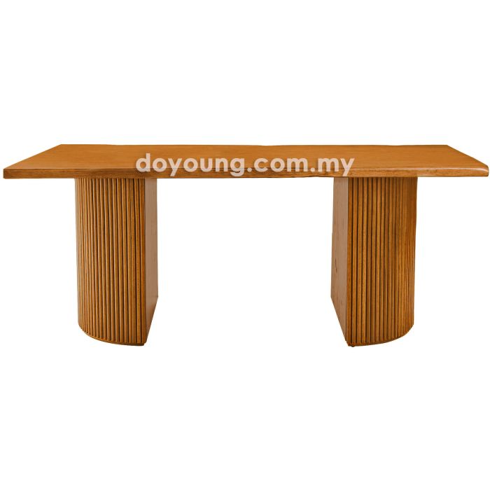 INDIRA+ (150/180/210/240/300cm Solid Wood) Dining Table (CUSTOM)