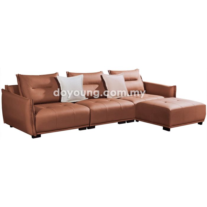 CHAKA (330cm Leathaire) Sofa with (100x78cm) Ottoman