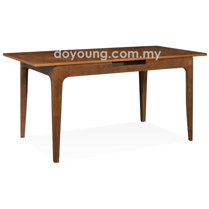 HANAKO II (130->160x80cm Rubberwood) Expandable Dining Table