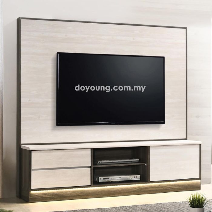 CODRINA (180x41H177cm) Freestanding TV Cabinet Set (EXPIRING)