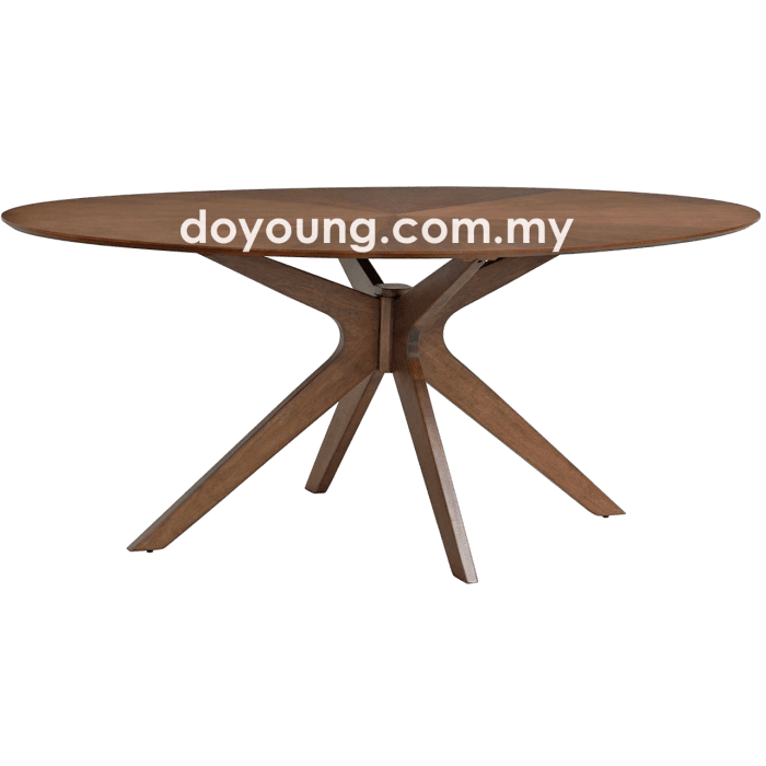 CROSS V (180x110cm) Oval Dining Table