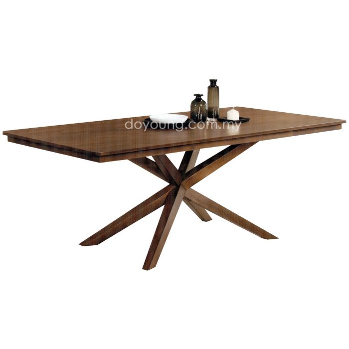SPYDER III (200x100cm T40mm Rubberwood) Dining Table (replica)