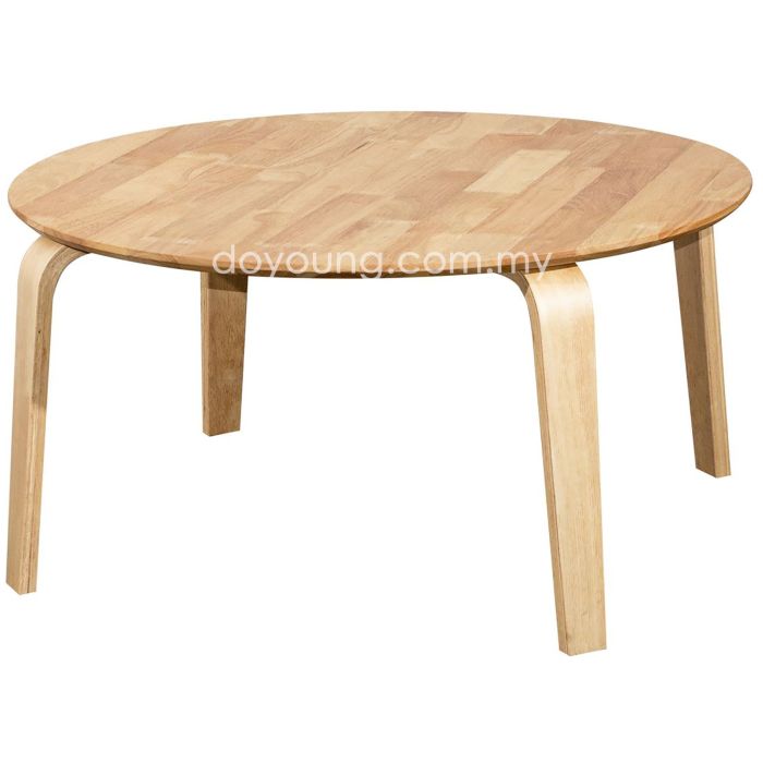 EMS (Ø75cm Rubberwood - Oak) Coffee Table