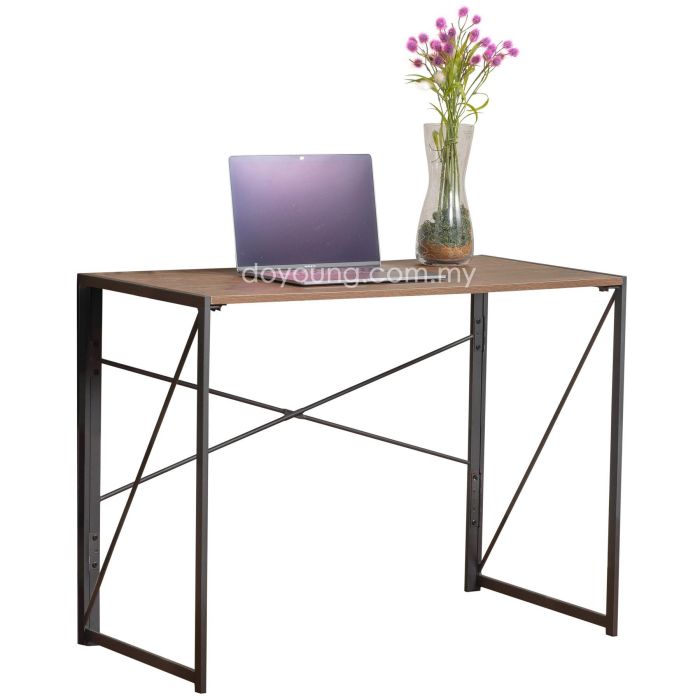 GURTHER (100x50cm Pale Walnut) Foldable Working Desk*