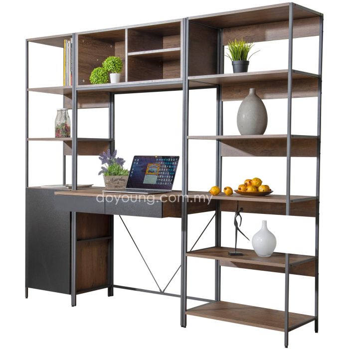 GURTHER (189H177cm Pale Walnut) Working Station (PG LIMITED OFFER)