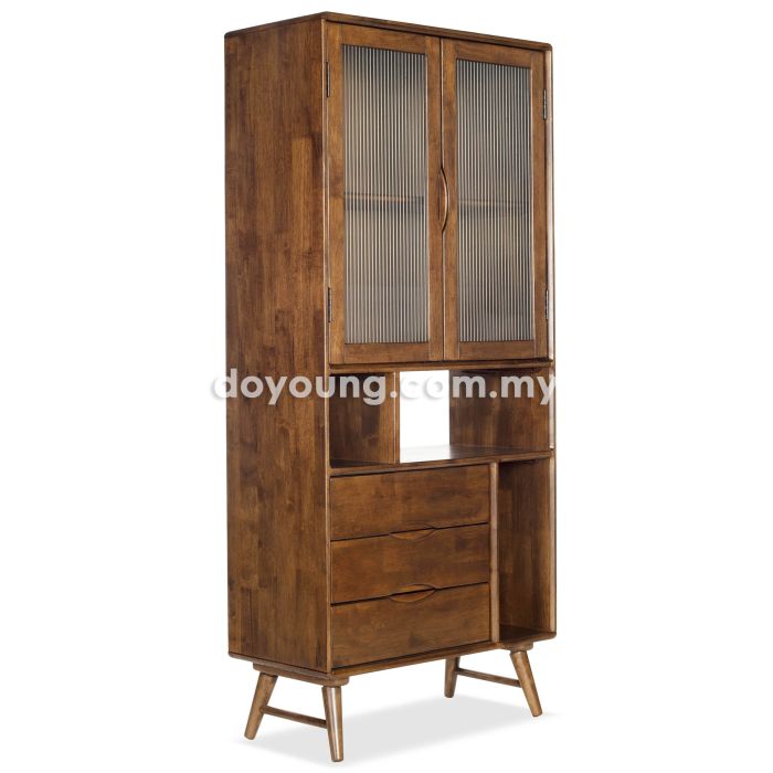 LIBERA (80H180cm Rubberwood+) Multipurpose Cabinet