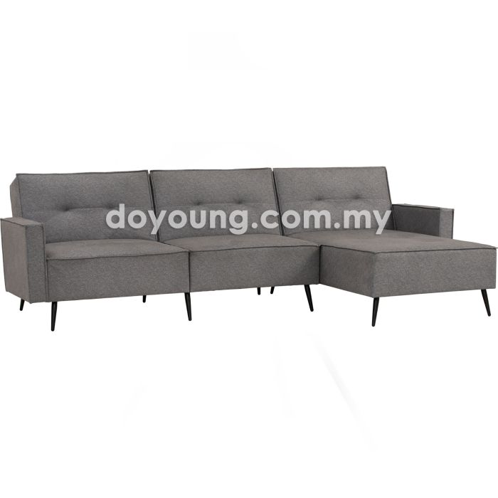 ERMAY (247cm Fabric) L-Shape Reclining Sofa (EXPIRING)