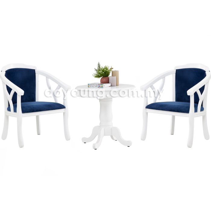 ERTZA (1T+2 Chairs White) Lounge Set (EXPIRING)*