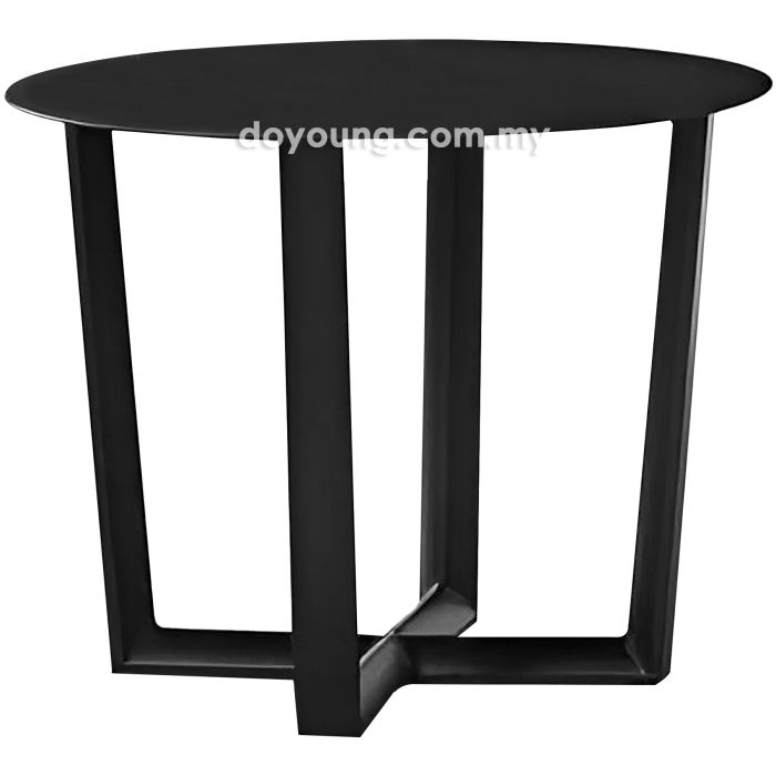 FIRKANT III (Ø55H44cm Aluminium - Black) Outdoor Table