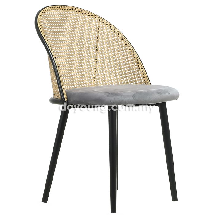 GENIE (PP Rattan, Velvet) Side Chair