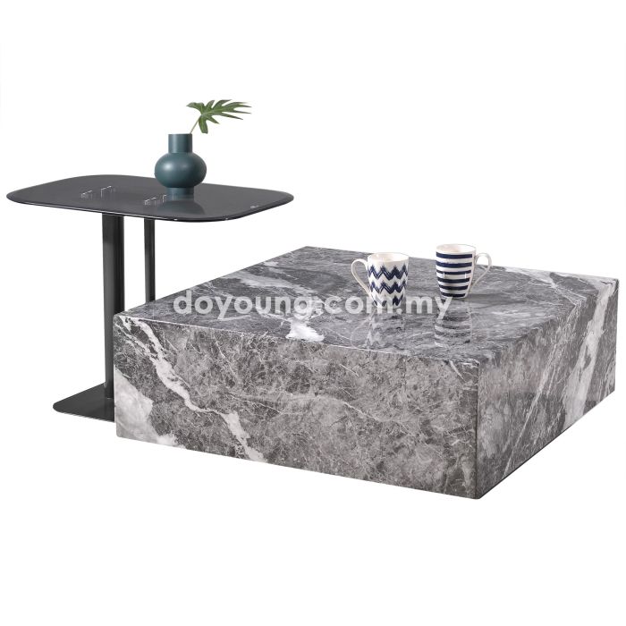 CYBILL IV (▢80,60H49cm Set-of-2 Faux Marble) Coffee Tables